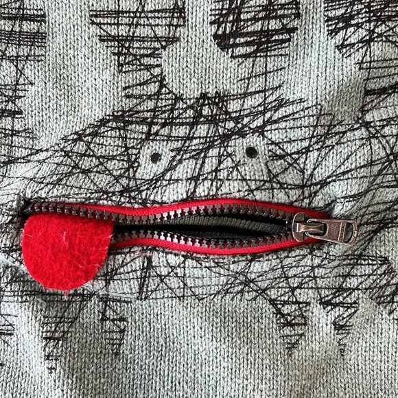 Zara zipper pocket crab knit pullover sweater - Picture 5 of 7